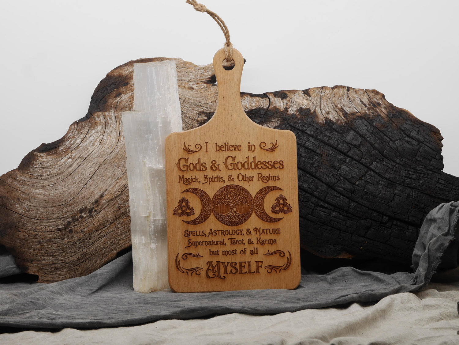 Large Gods and Goddesses Wood Cutting Board: Witchy / Pagan Decor
