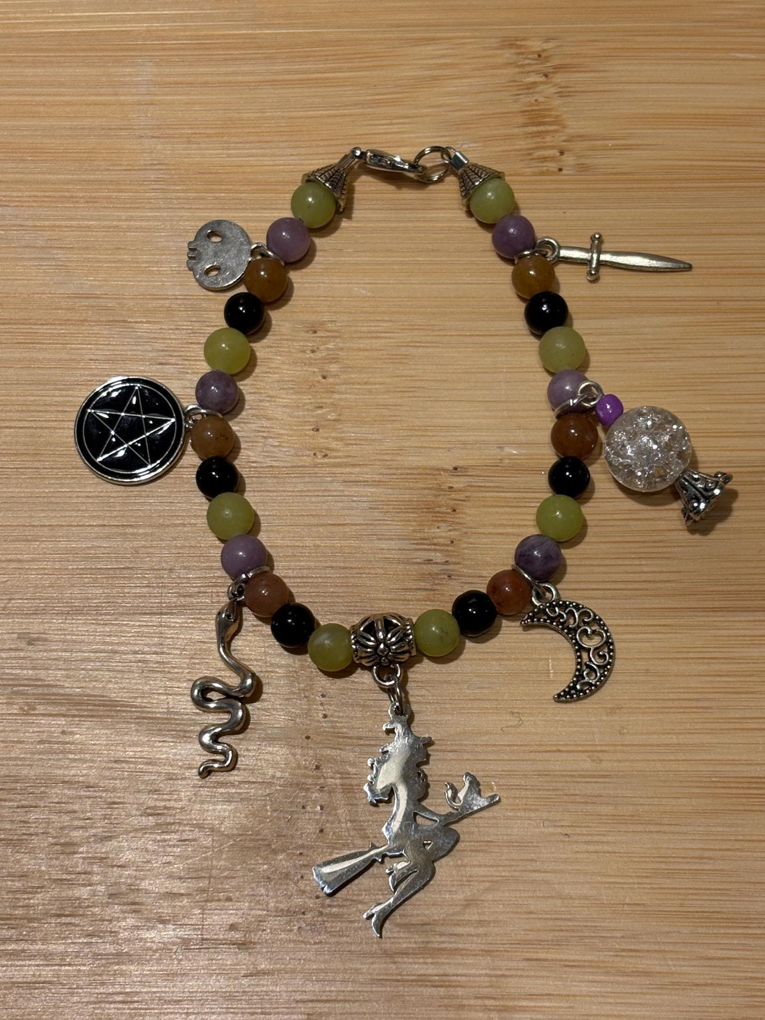 Or A Treat? - Handmade Beaded Charm Bracelet