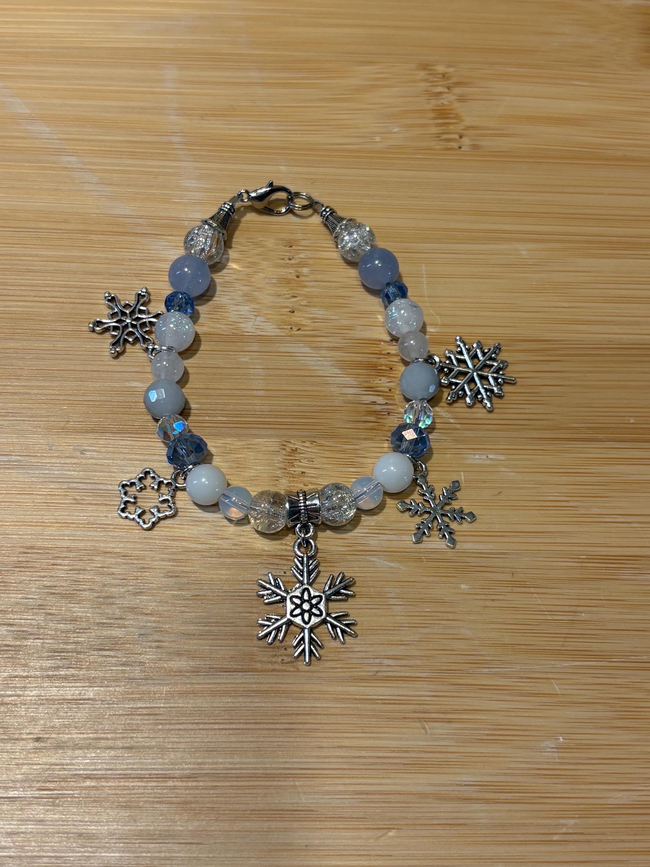 Queen Frost - Handmade Beaded Charm Bracelet