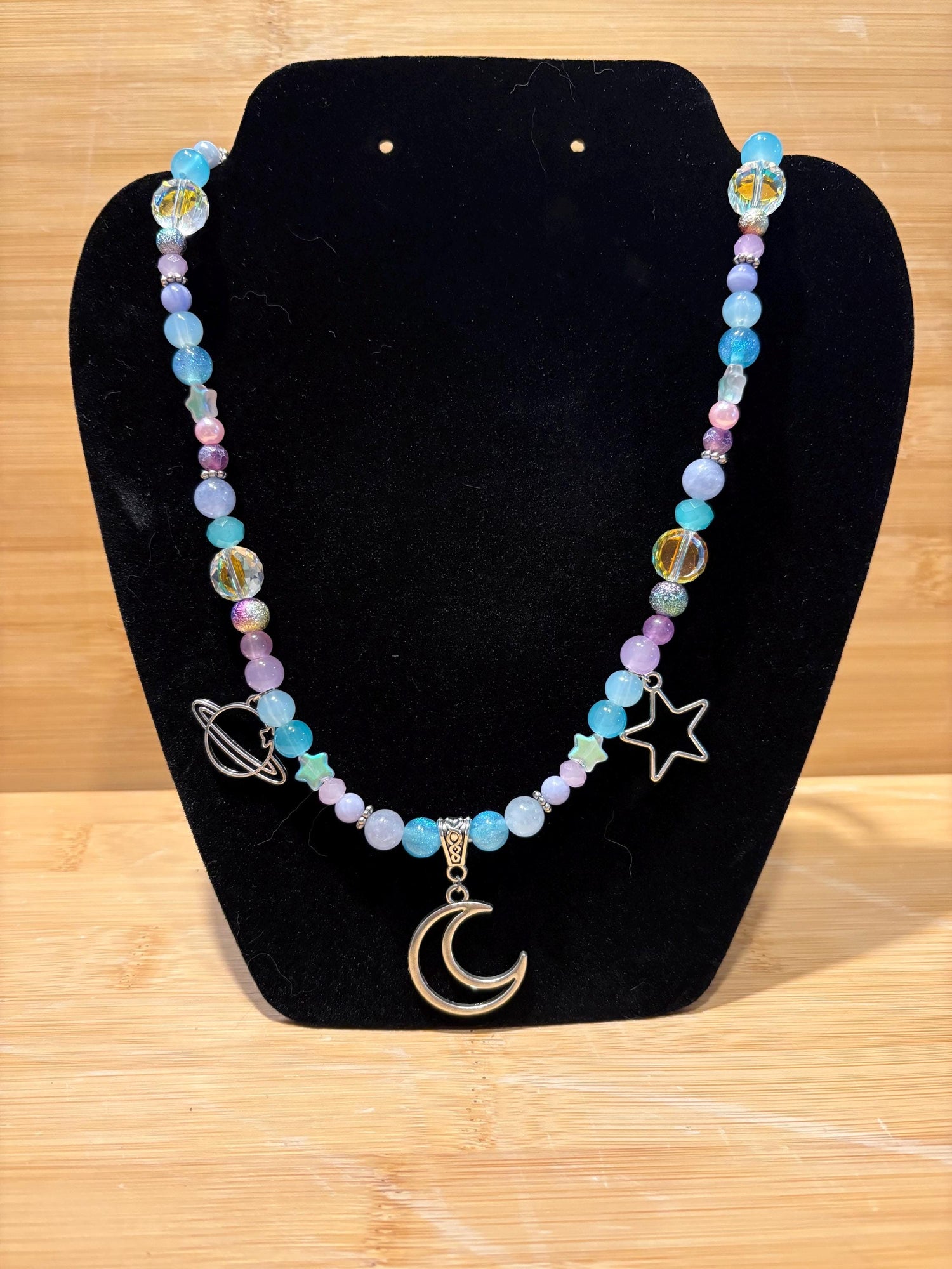 Space Girly - Handmade Beaded Becklace