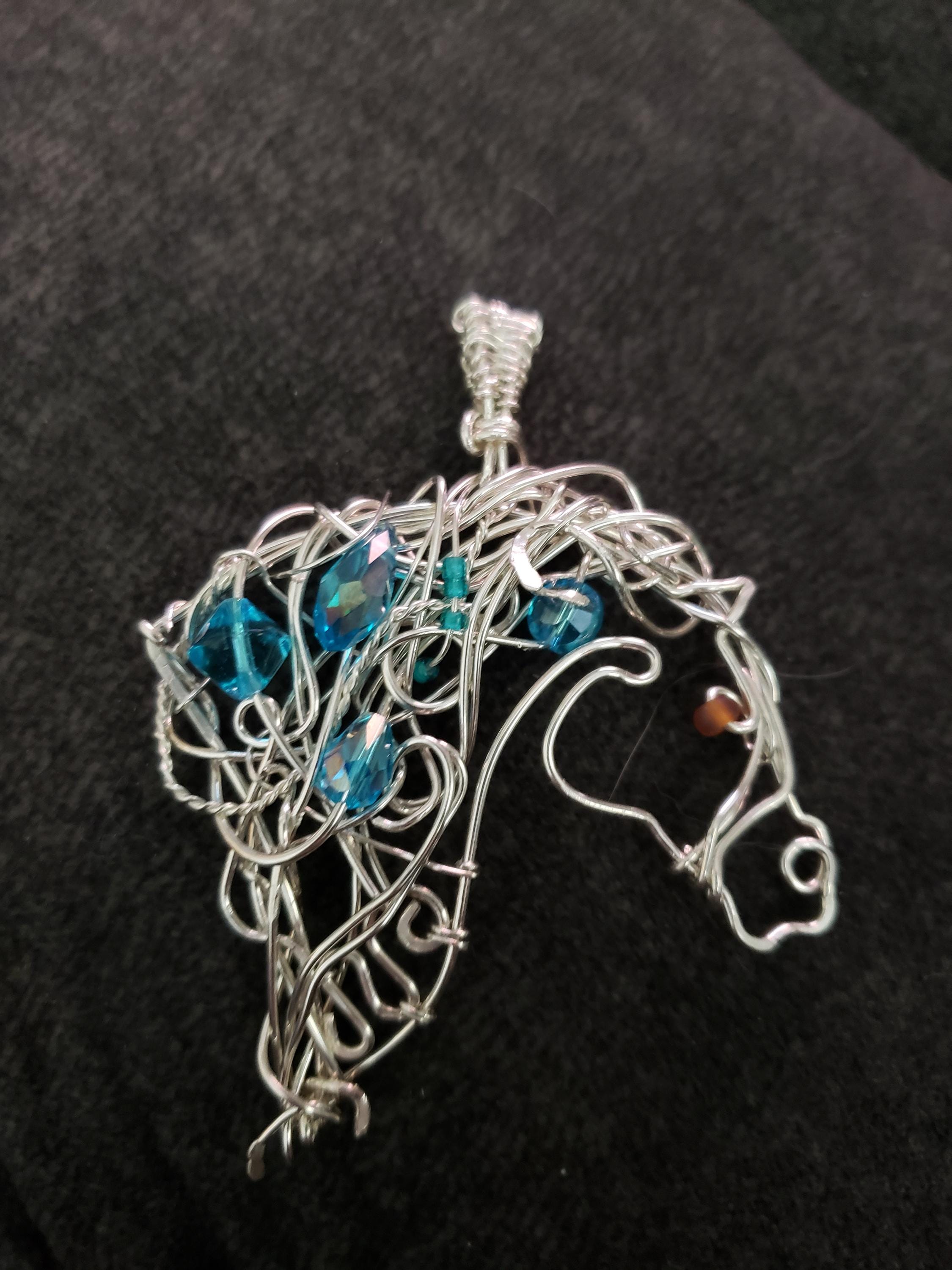 Sterling silver, copper arabian horse necklace,quarter horse pendant, equestrian gifts for trainers, horse gifts for women, unique