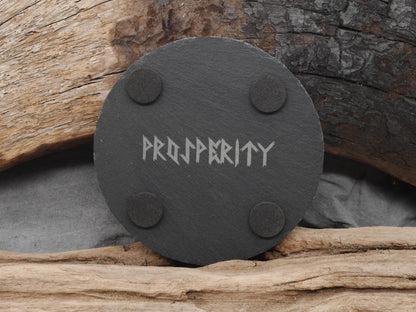 Norse Pagan Bind Rune Altar / Coaster Set of Four - Protection - Health - Love - Prosperity