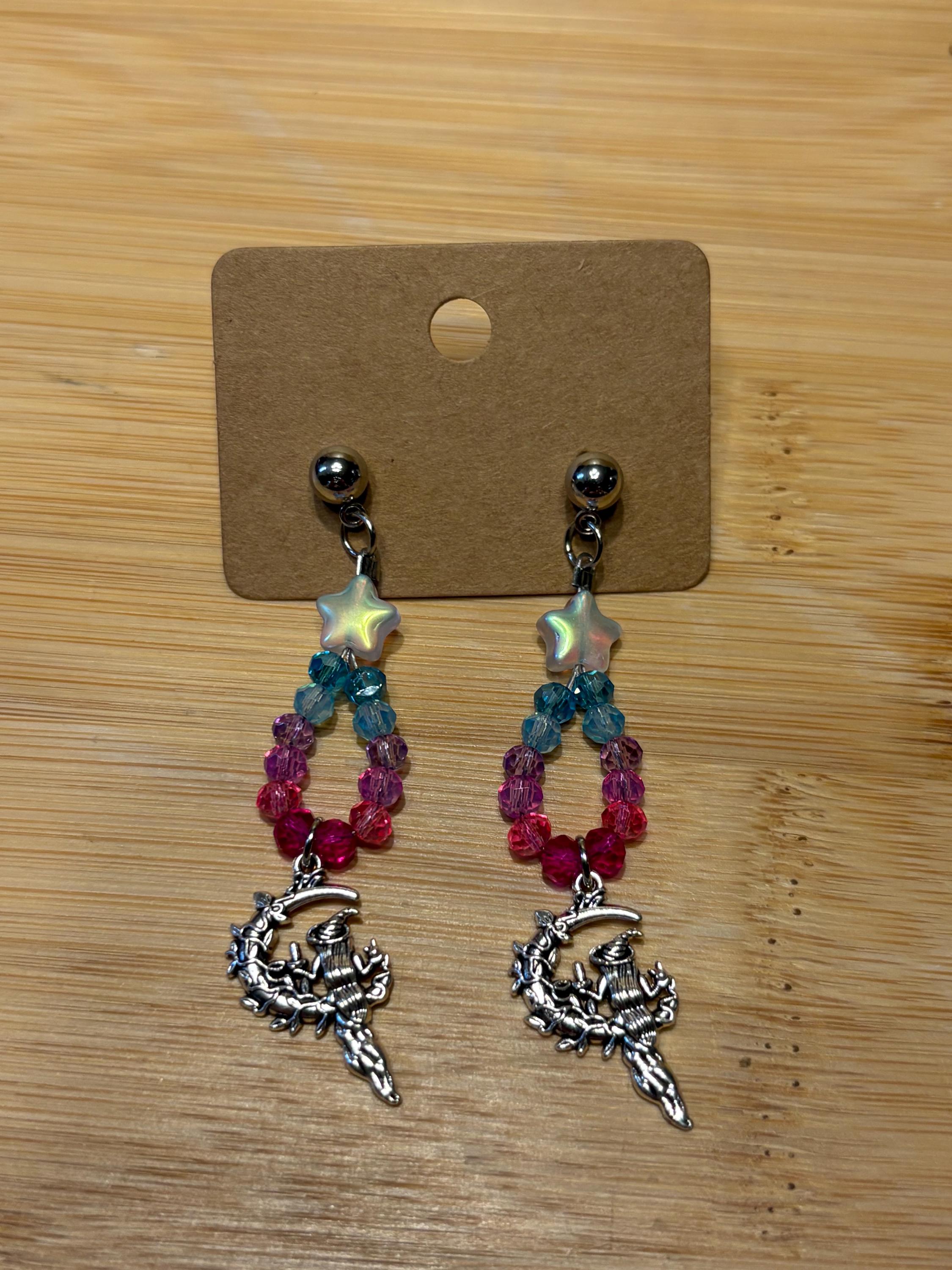 Fantasy - Handmade Beaded Earrings