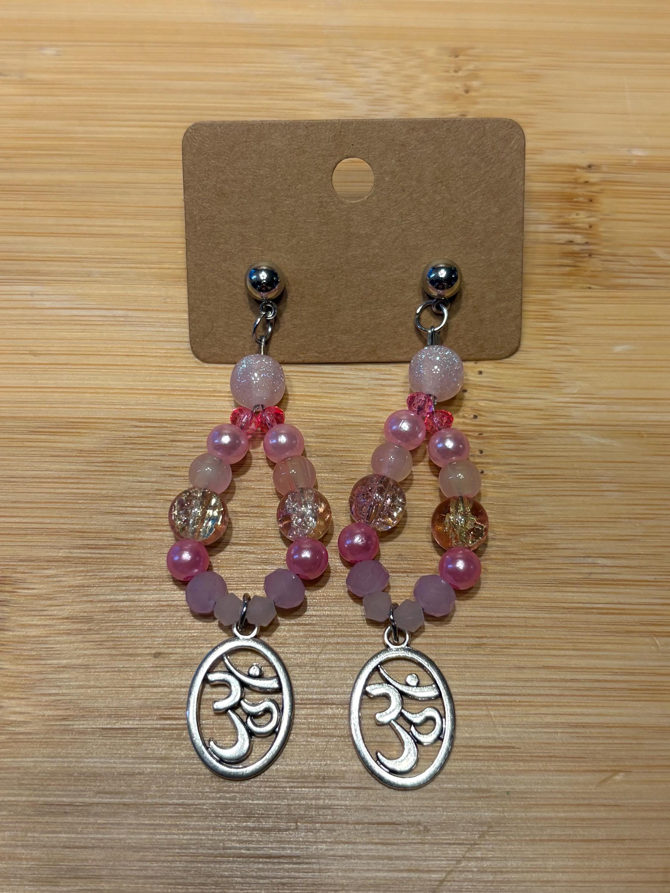 Pastel Peace - Handmade Beaded Earrings