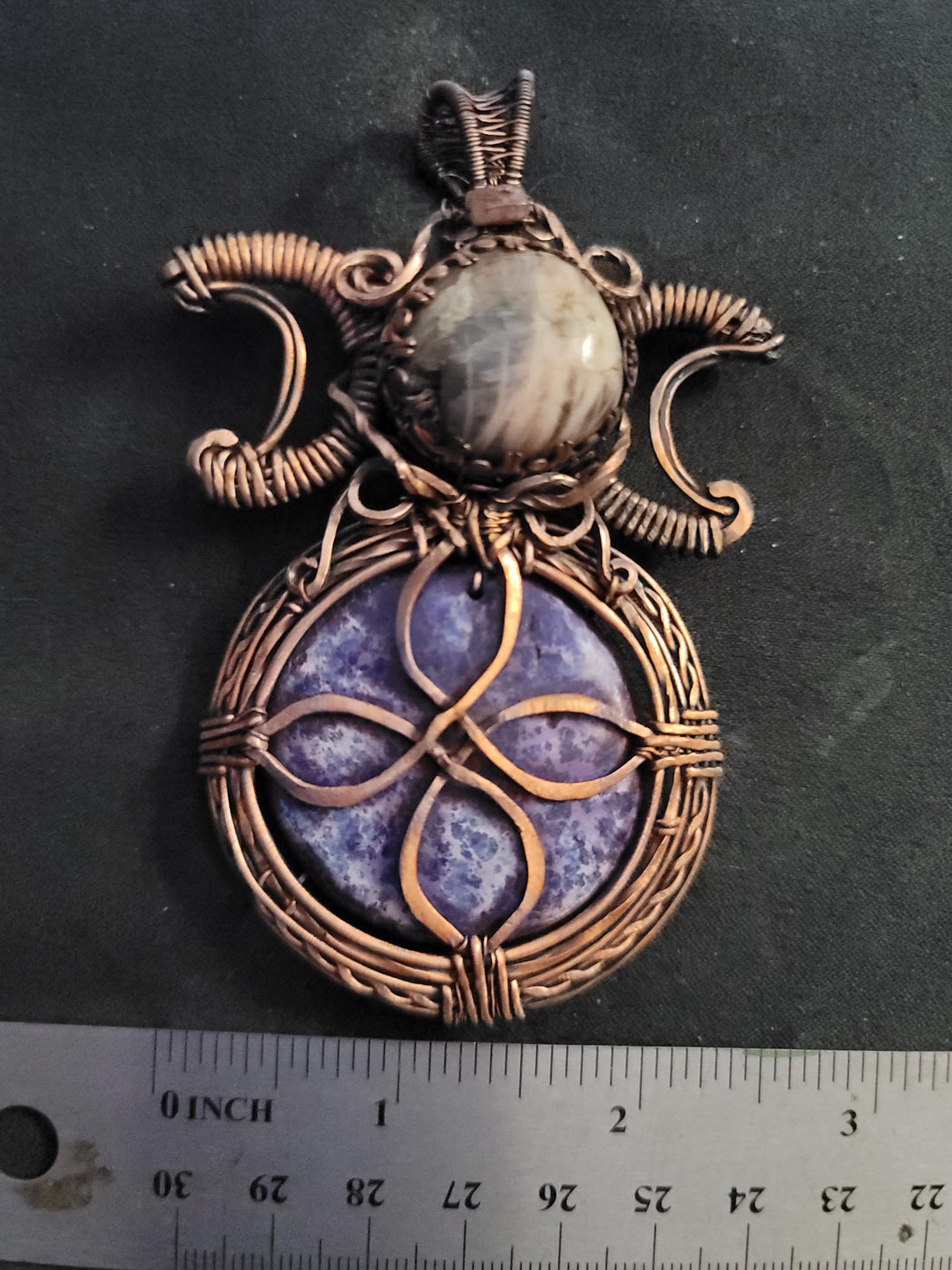 Triple moon necklace, pagan new age wiccan gift, woman girl gift, riual necklace pagan, trendy boho necklace, spiritual gift, sister gifts