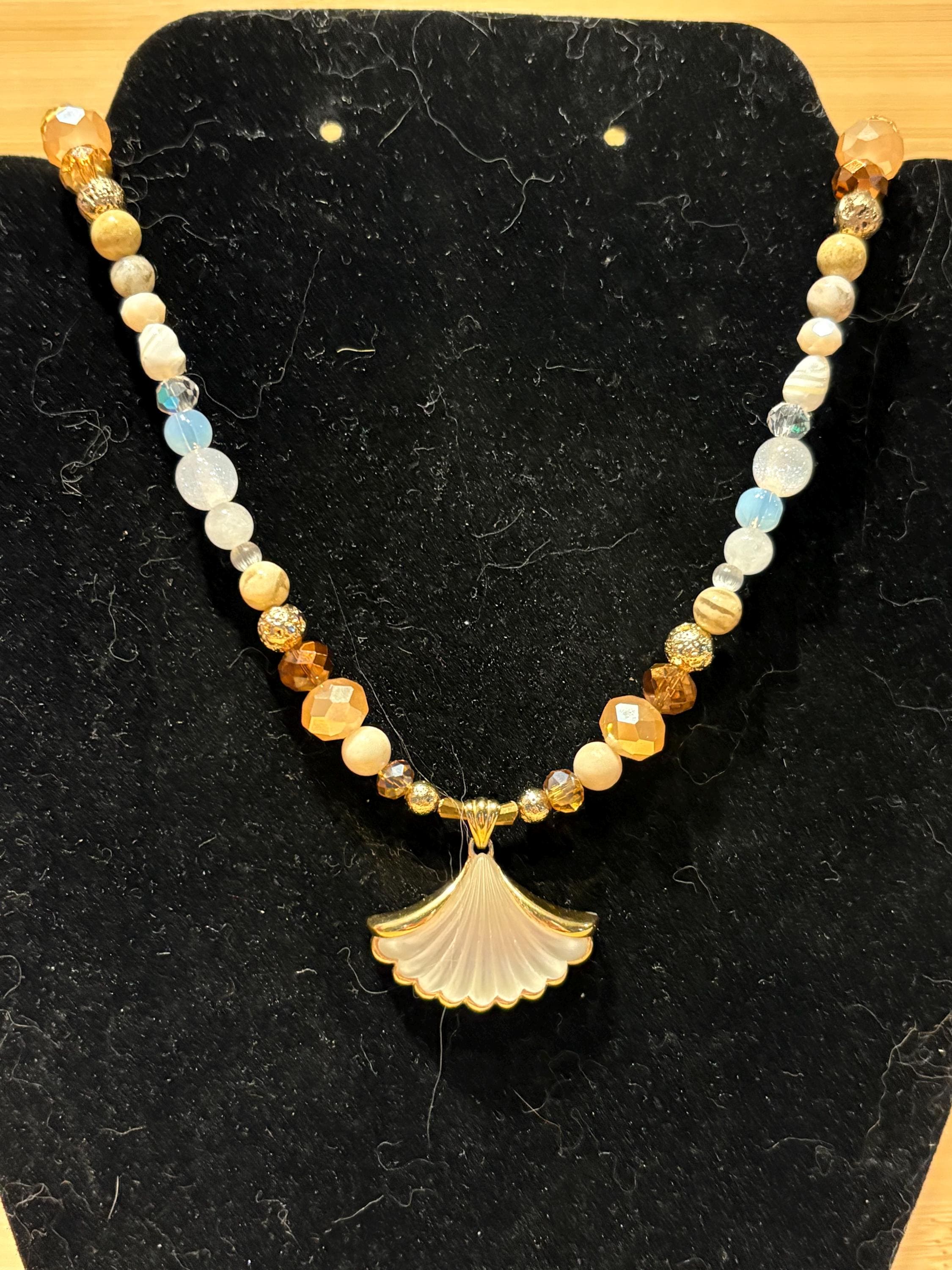 Sacred Shoreline - Handmade Beaded Necklace