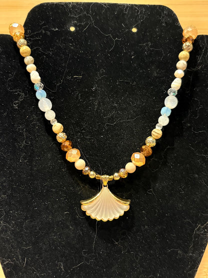 Sacred Shoreline - Handmade Beaded Necklace