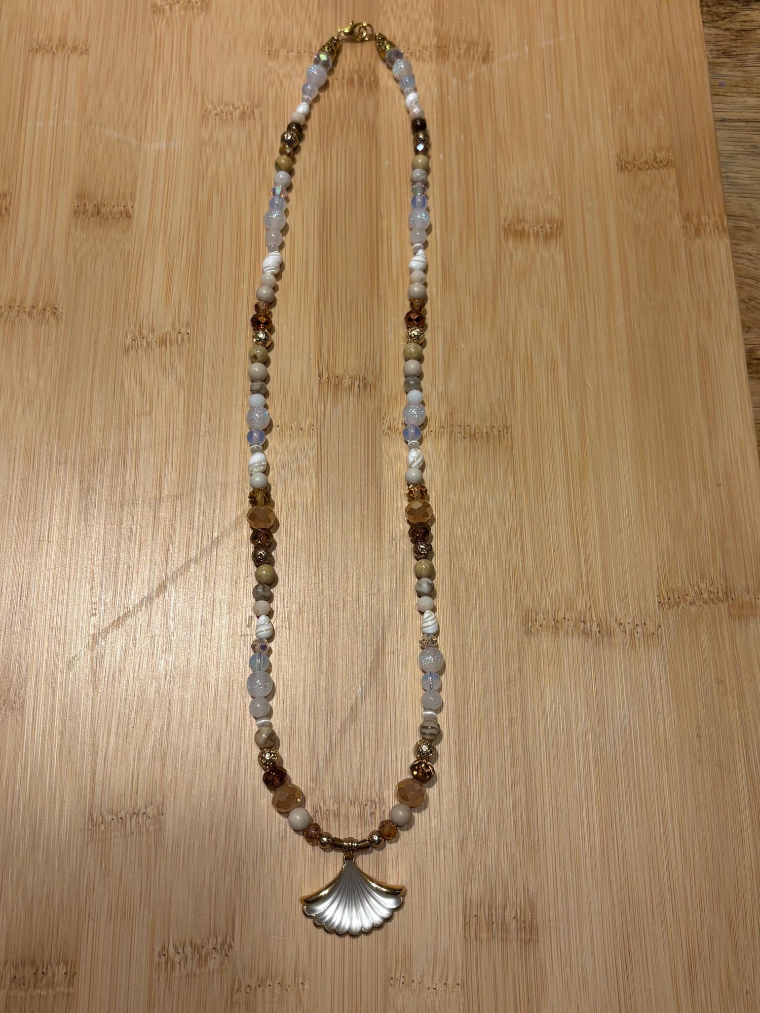 Sacred Shoreline - Handmade Beaded Necklace