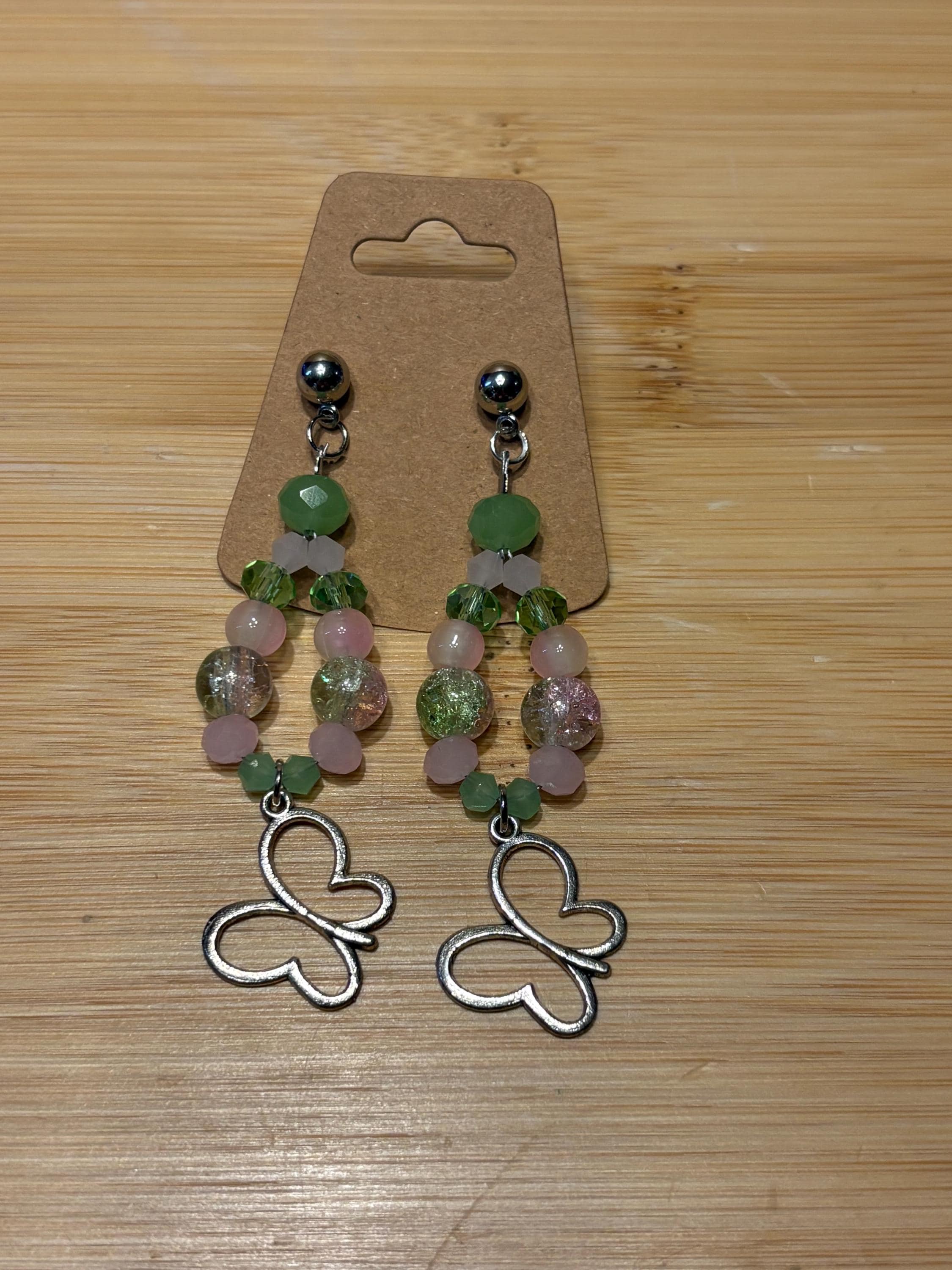 Spring Flight - Handmade Beaded Earrings