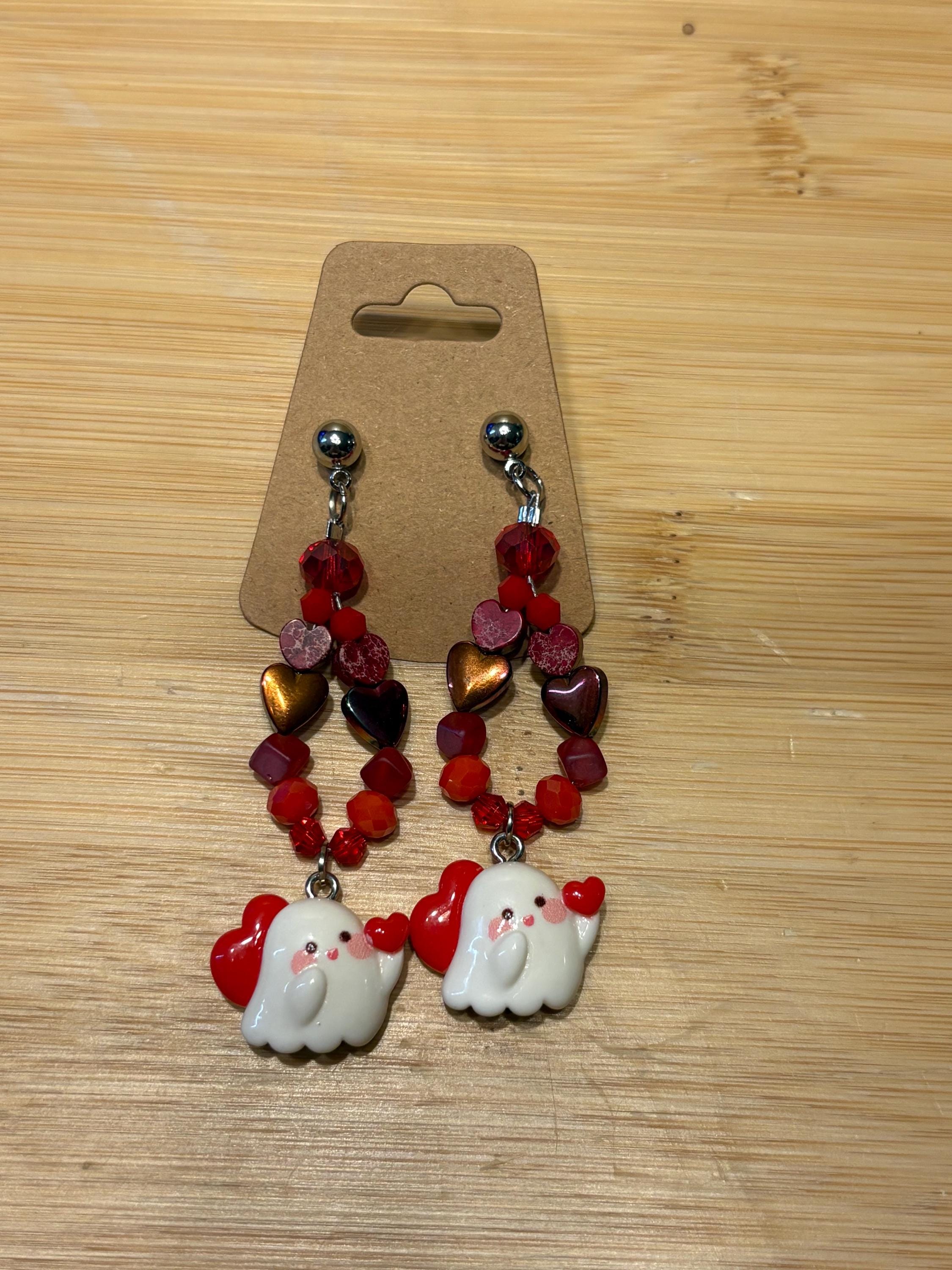 Be Mine - Handmade Beaded Earrings