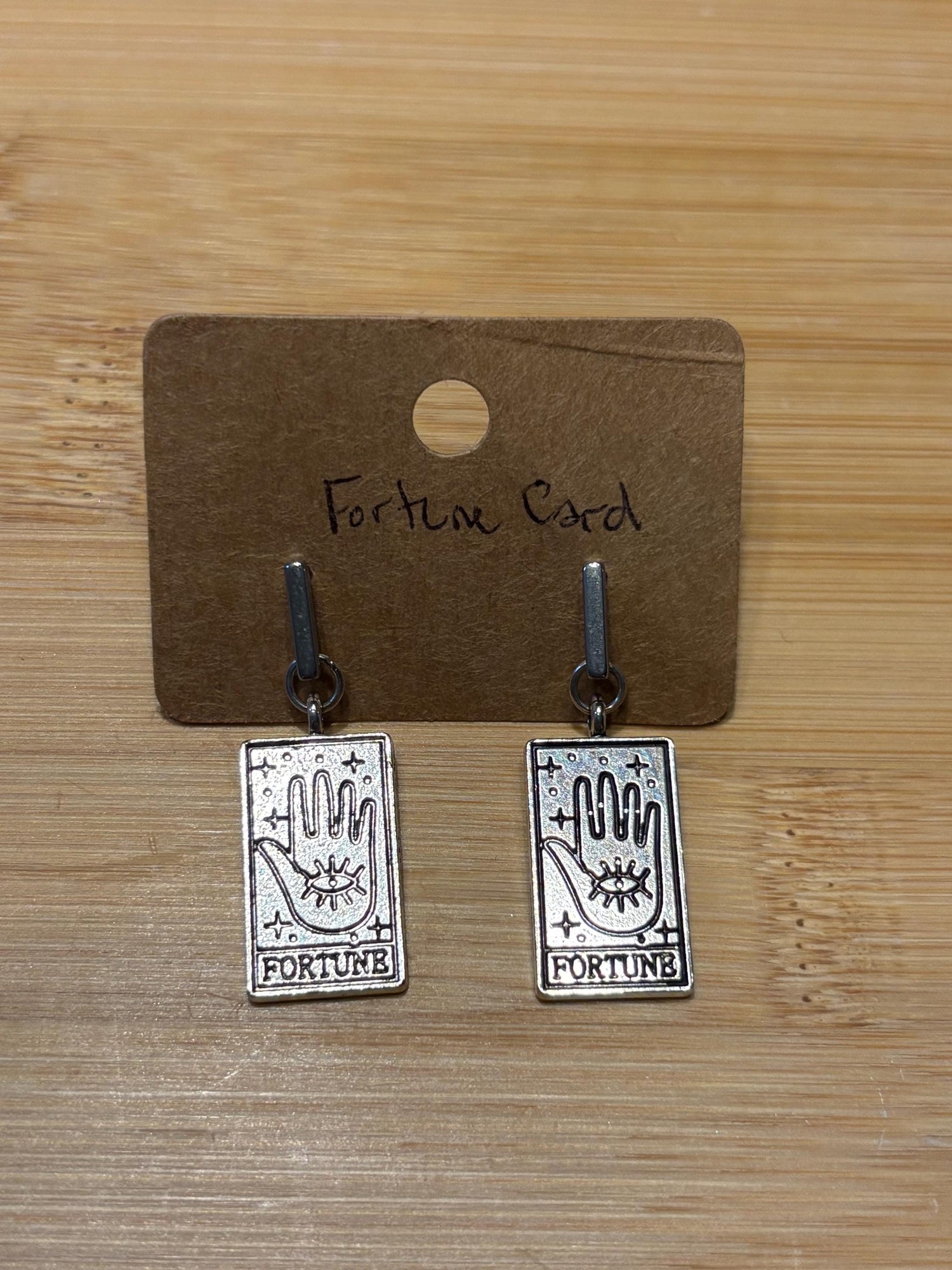 Fortune Card - Handmade Beaded Earrings