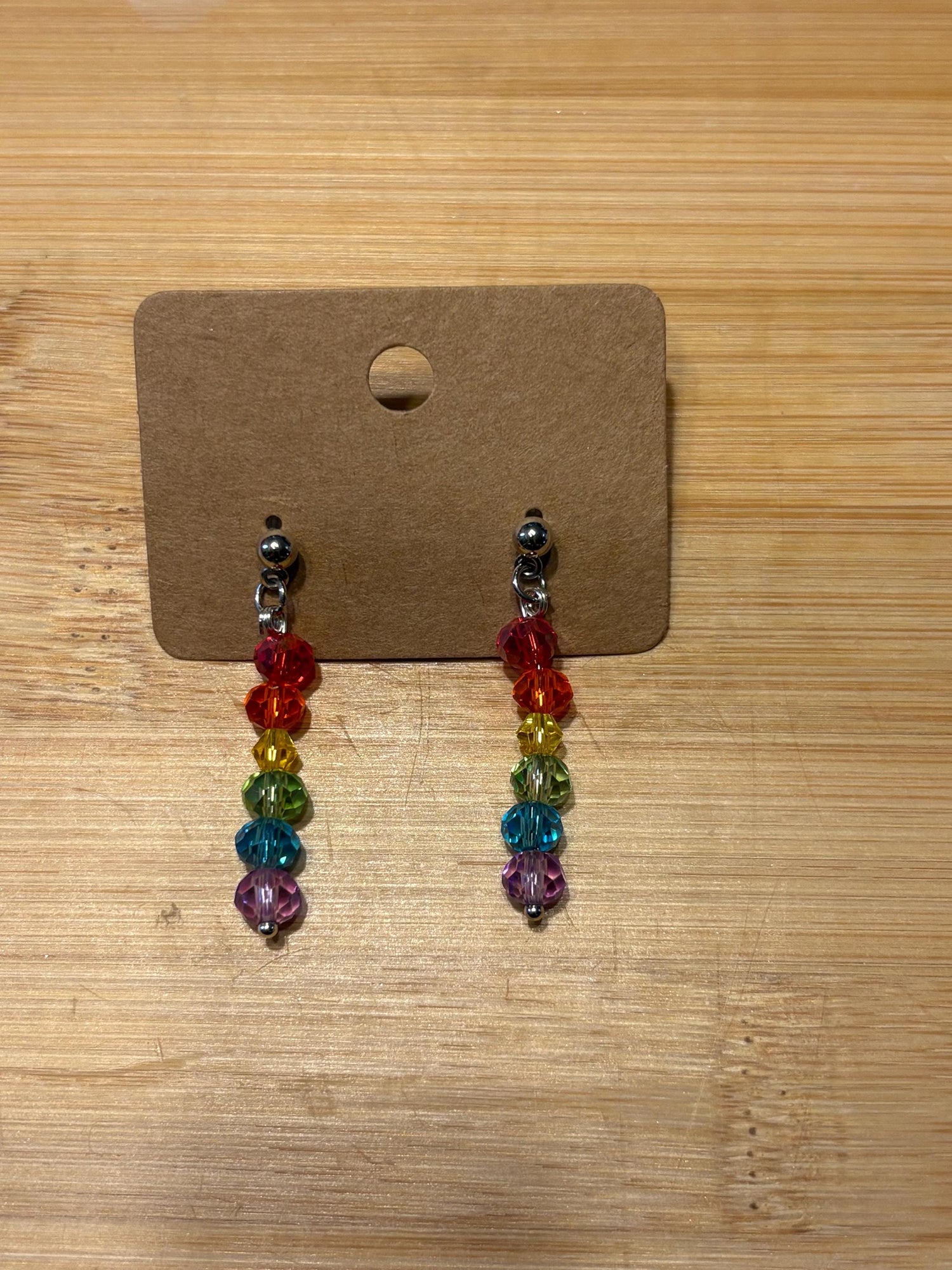 Pride Flag - Handmade Beaded Earrings