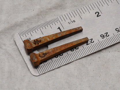 Rusty Coffin Nails Engraved With Hecate&amp;