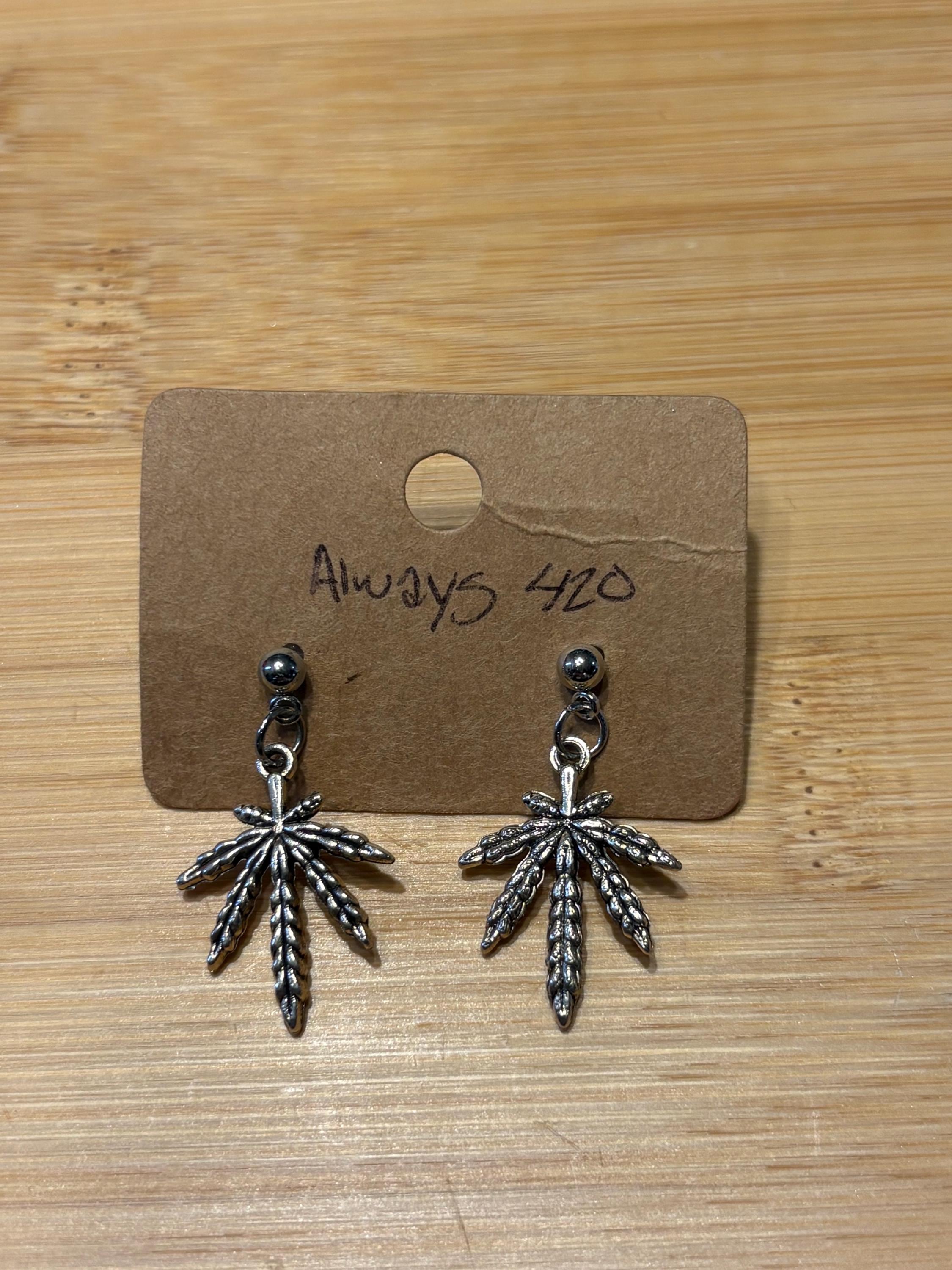 Always 420 - Handmde Beaded Earrings