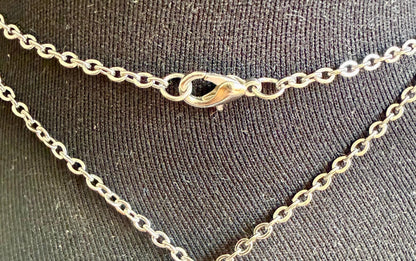 Lilith Sigil Necklace with Garnet, Rose Quartz, and Obsidian Beads.