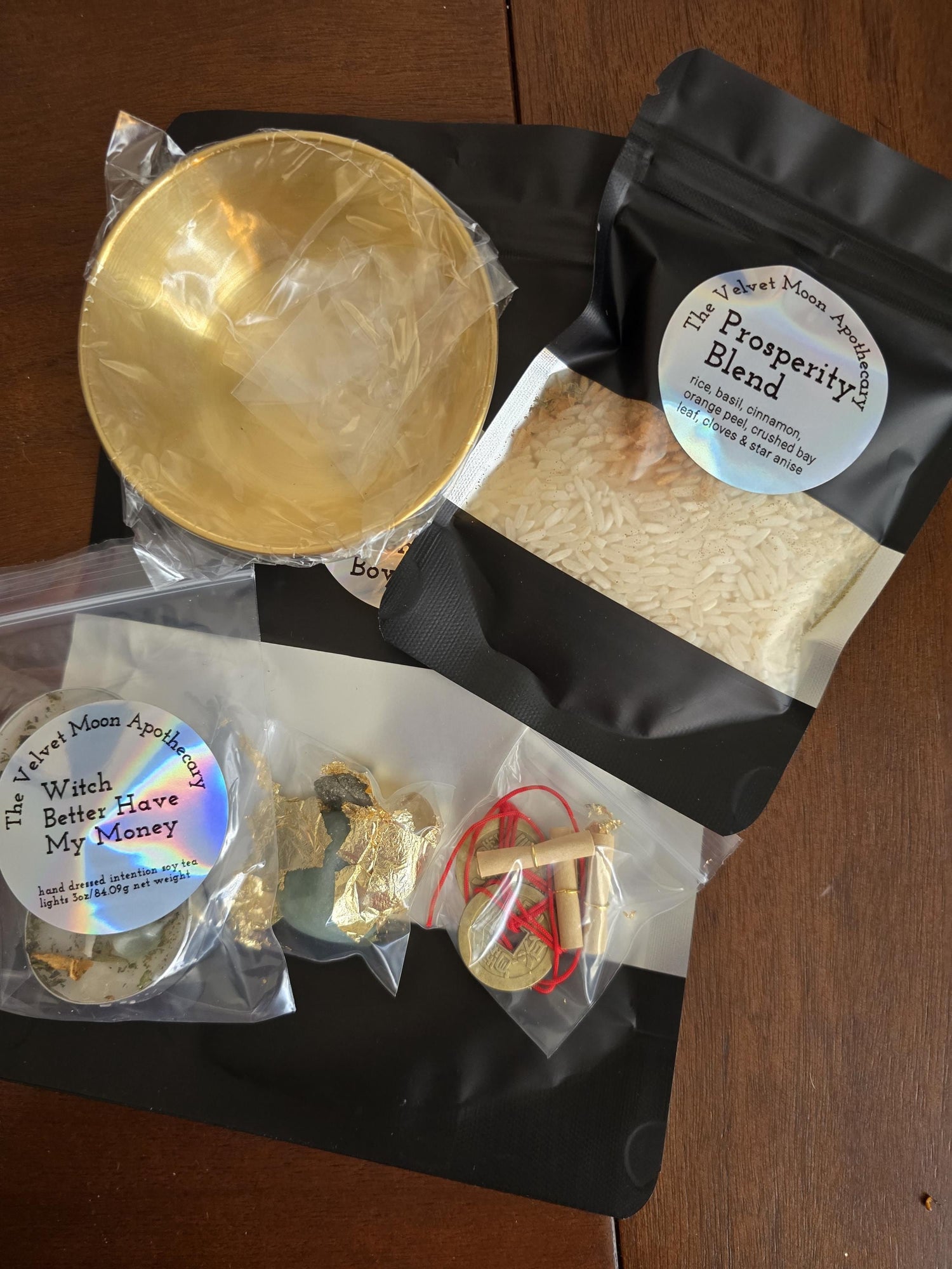 Money Magnet Money Bowl Kit | Prosperity Ritual Kit | Abundance Manifestation | Wealth Attraction Spell Kit | Witchcraft Altar Kit