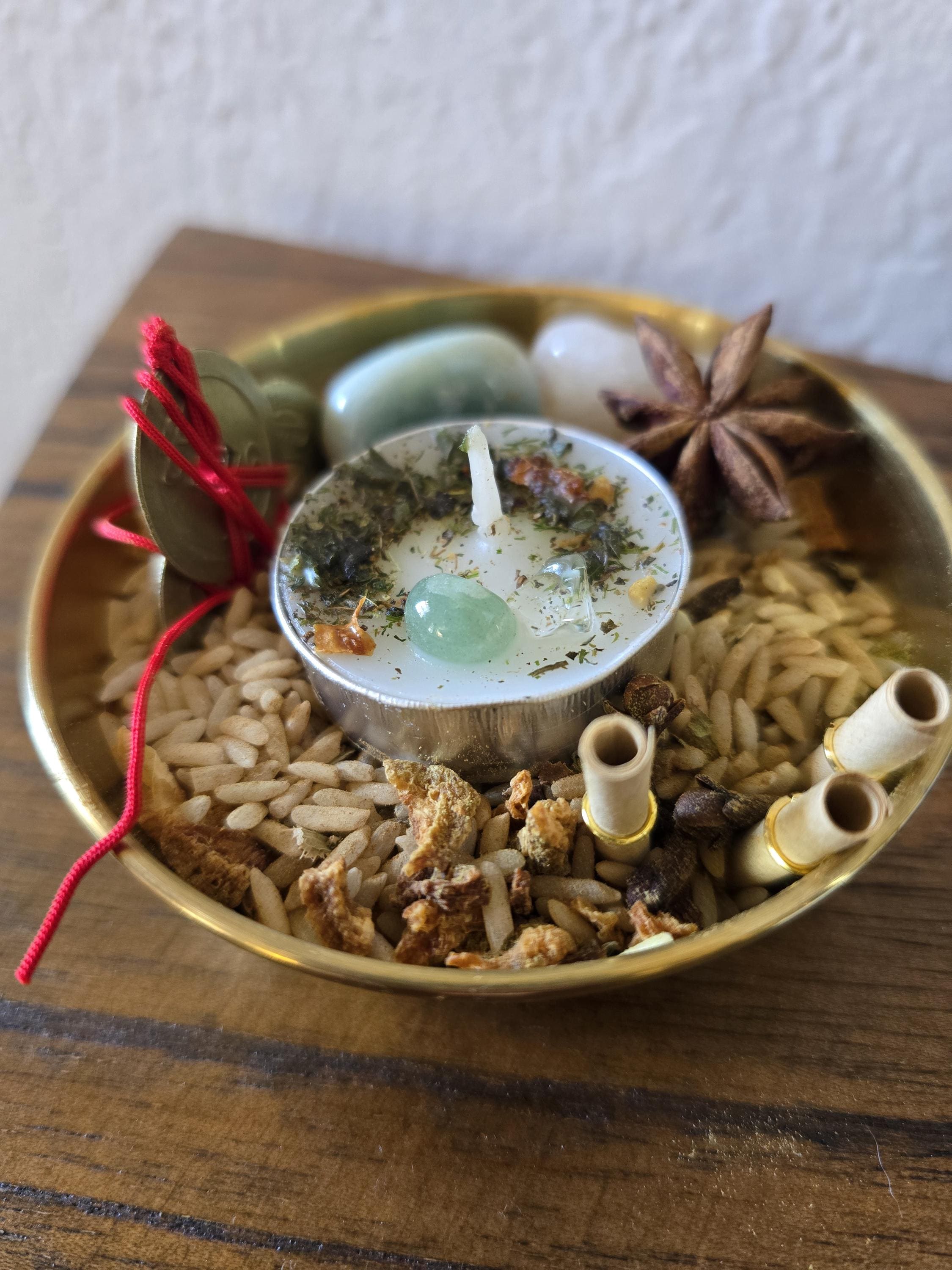 Money Magnet Money Bowl Kit | Prosperity Ritual Kit | Abundance Manifestation | Wealth Attraction Spell Kit | Witchcraft Altar Kit