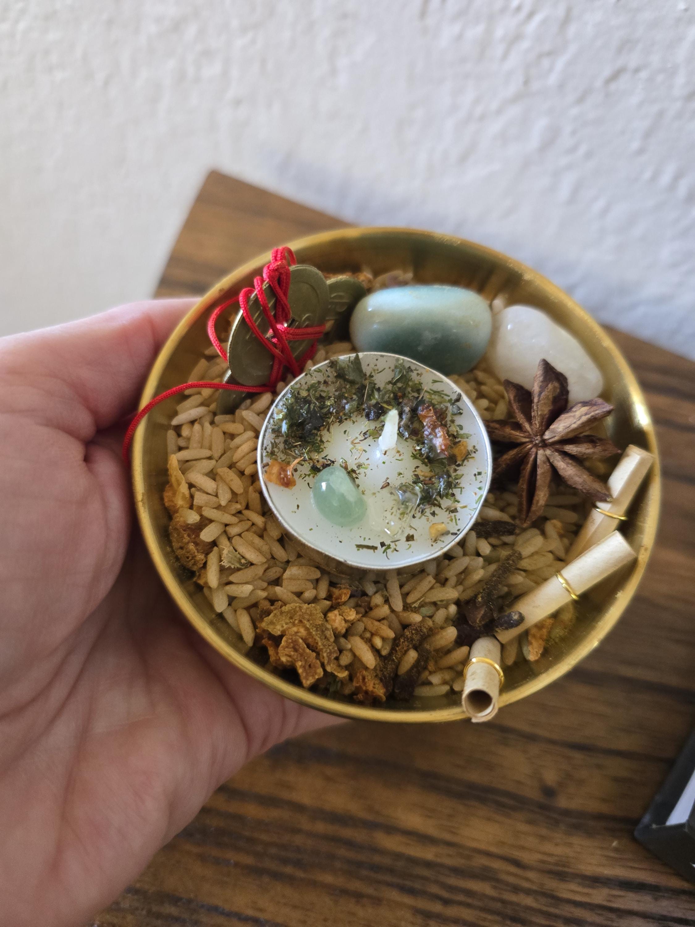 Money Magnet Money Bowl Kit | Prosperity Ritual Kit | Abundance Manifestation | Wealth Attraction Spell Kit | Witchcraft Altar Kit