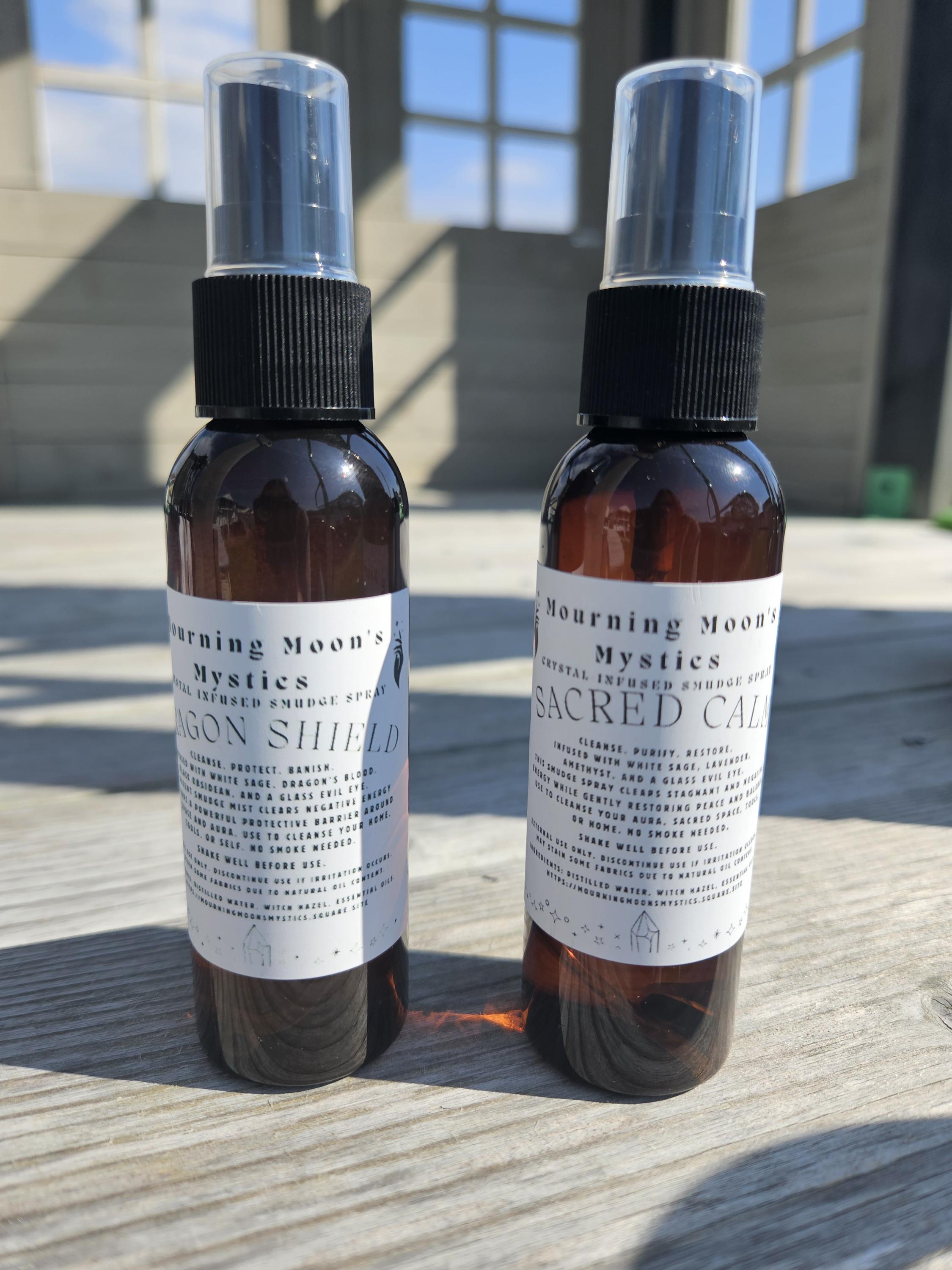 Crystal-Infused Smudge Sprays