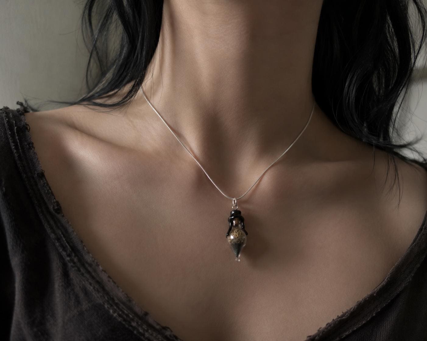 Intentional Spell Jar Necklace • Handmade Ritual Pendant for Protection, Love, Healing &amp; Custom Intentions