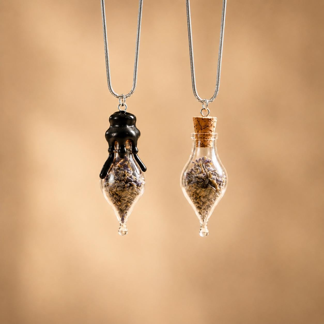 Intentional Spell Jar Necklace • Handmade Ritual Pendant for Protection, Love, Healing &amp; Custom Intentions