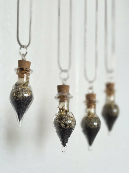 Intentional Spell Jar Necklace • Handmade Ritual Pendant for Protection, Love, Healing &amp; Custom Intentions