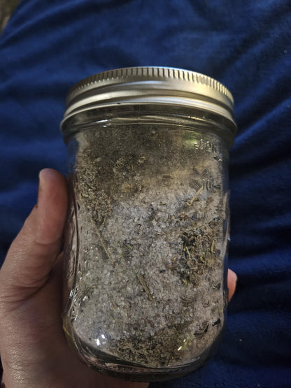 Purple Ritual Salt | Intuition and Divination Salt | Full Moon Crafted Ritual Blend for Psychic Work and Spiritual Sight