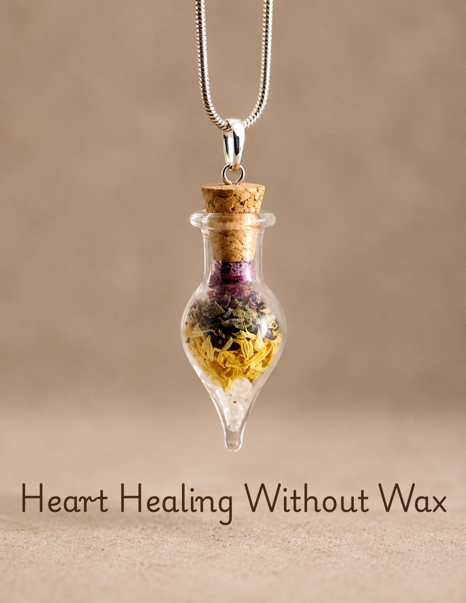 Intentional Spell Jar Necklace • Handmade Ritual Pendant for Protection, Love, Healing &amp; Custom Intentions