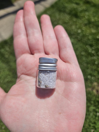 Purple Ritual Salt for Intuition and Divination | Beltane Full Moon Crafted Blend