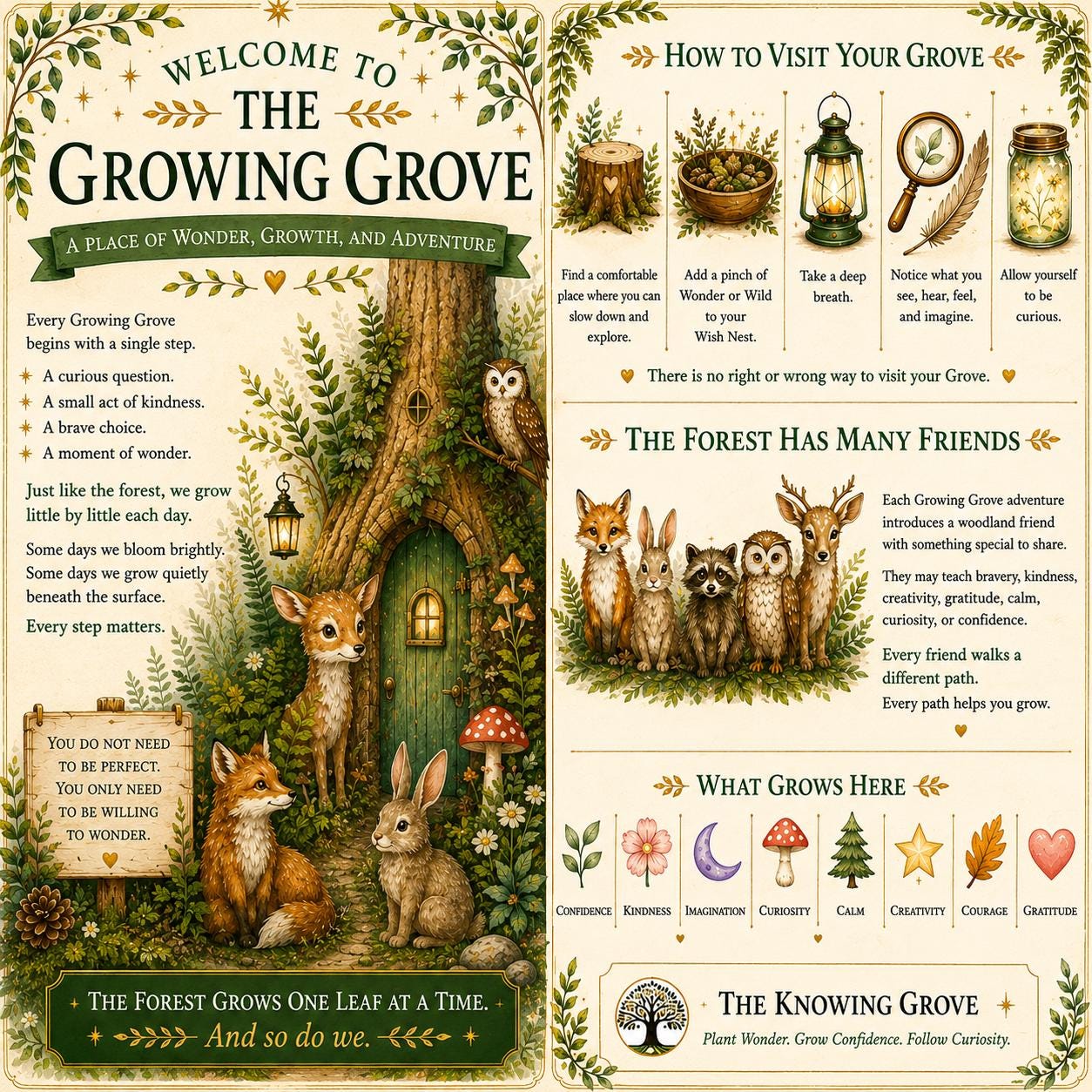 Tiny Treasures Adventure Kit | Gratitude Nature Discovery Activity for Kids | Woodland Companion Gift | Growing Grove Collection for Kids