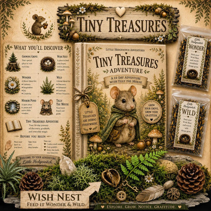 Tiny Treasures Adventure Kit | Gratitude Nature Discovery Activity for Kids | Woodland Companion Gift | Growing Grove Collection for Kids