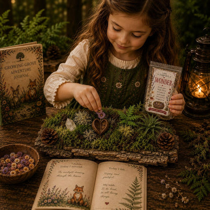 Tiny Treasures Adventure Kit | Gratitude Nature Discovery Activity for Kids | Woodland Companion Gift | Growing Grove Collection for Kids
