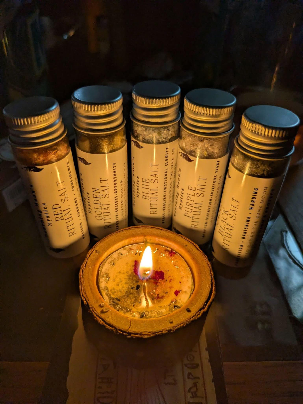 Black Ritual Salt | Protection, Banishing, Warding (Dark Moon Crafted)