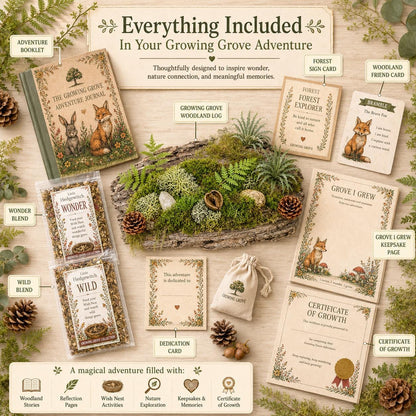 Kids Growth Mindset Adventure Kit | Screen Free Nature Activity, Confidence Building, Rabbit Woodland Gift &amp; Outdoor Play for Kids