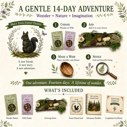 Kids Growth Mindset Adventure Kit | Screen Free Nature Activity, Confidence Building, Rabbit Woodland Gift &amp; Outdoor Play for Kids