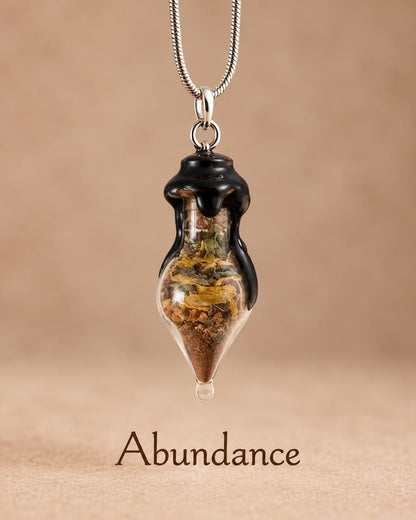 Intentional Spell Jar Necklace • Handmade Ritual Pendant for Protection, Love, Healing &amp; Custom Intentions