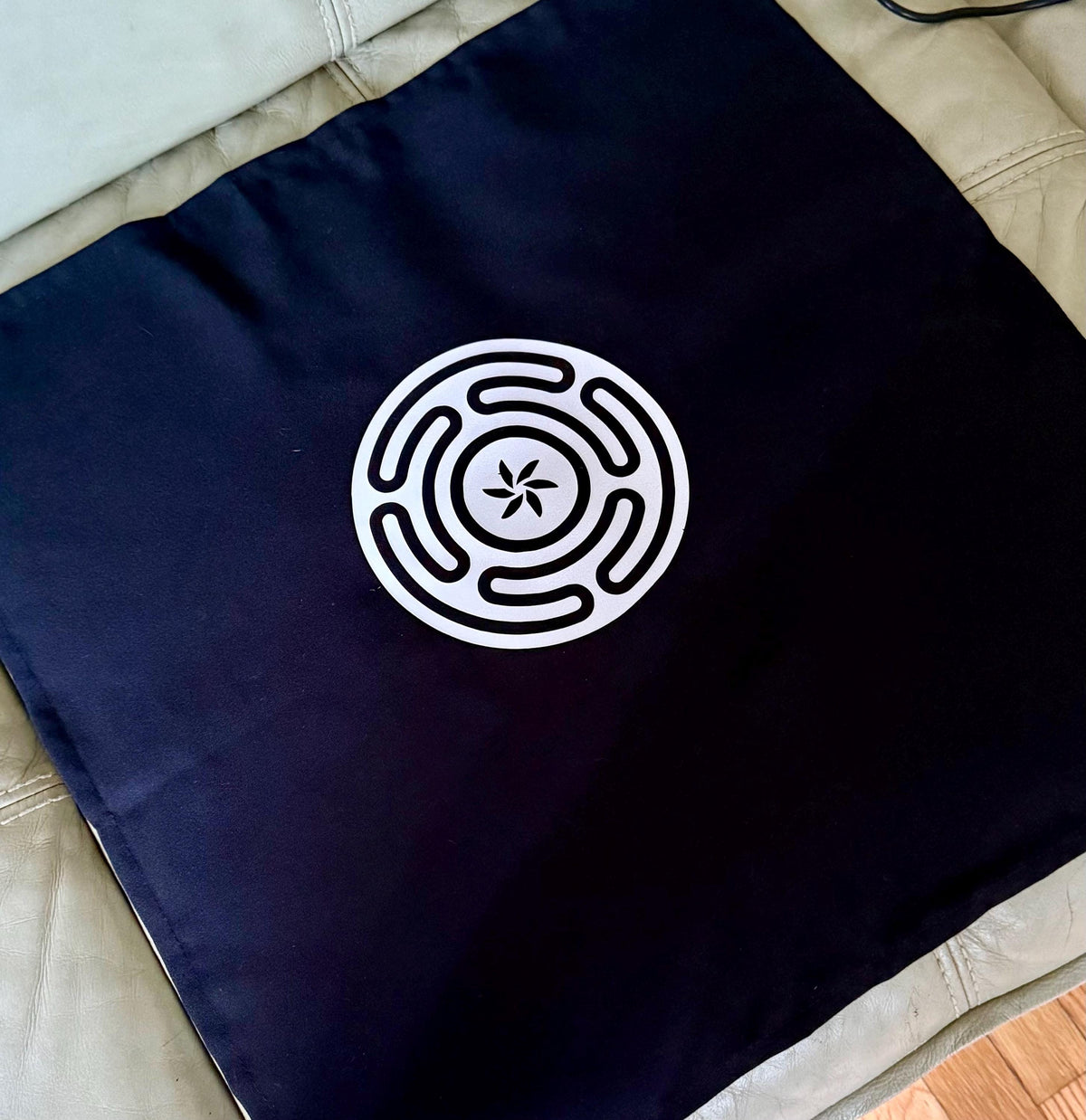Goddess Hekate Devotional Altar Bundle with Altar Cloth, Witch’s Rosary, Pendulum , Black, and Purple Taper Candles.
