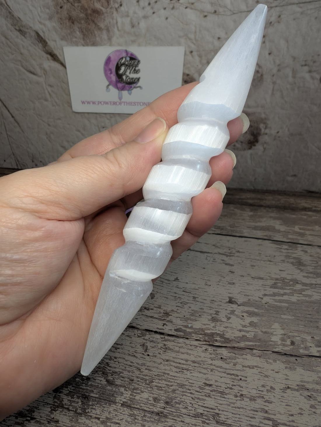 Satin Spar DT unicorn horn