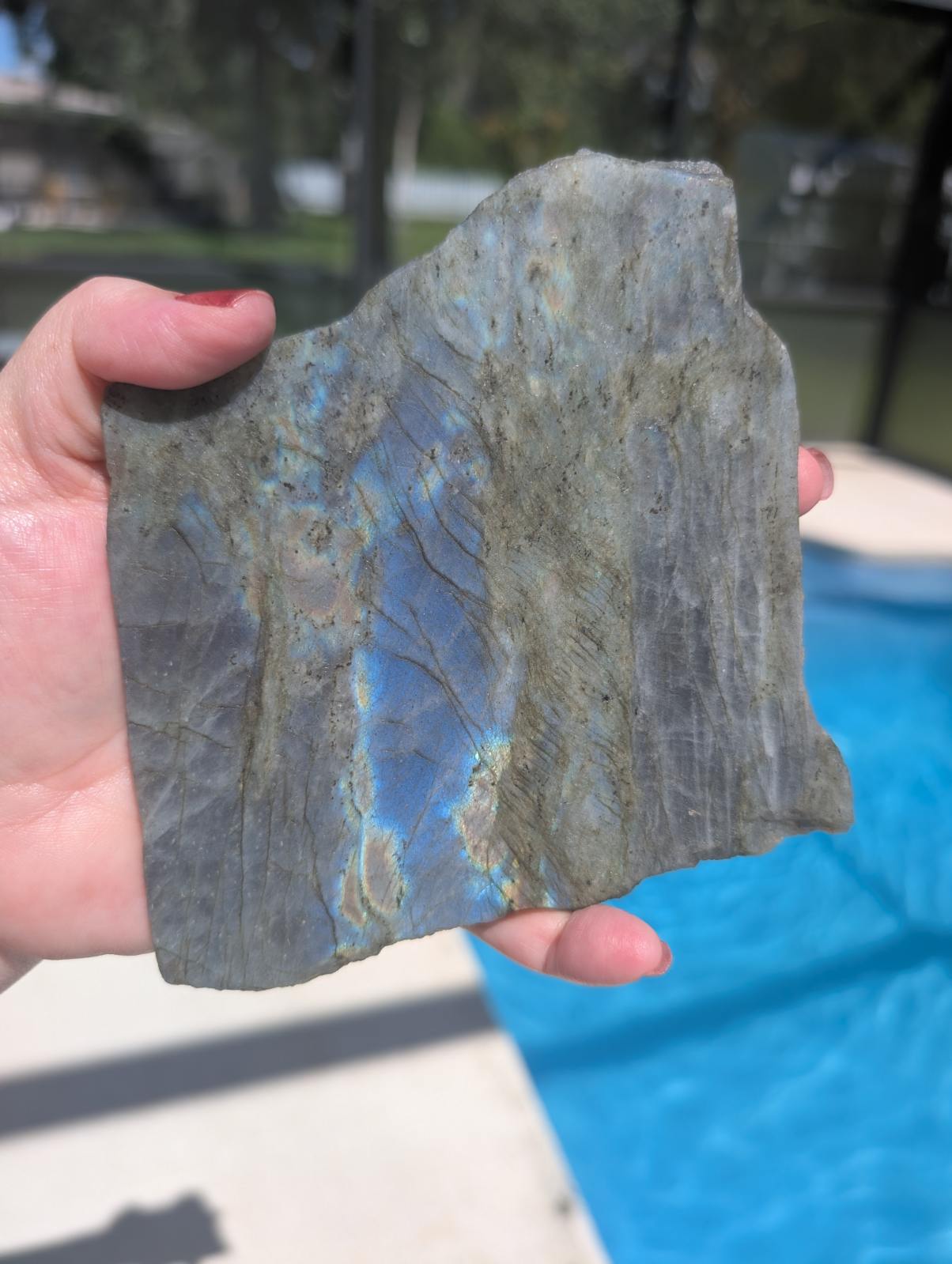 Labradorite thin slab