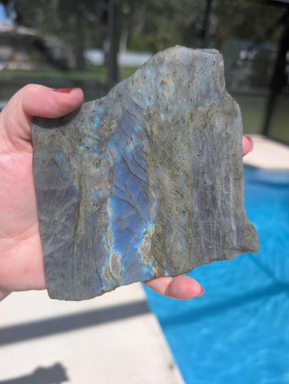 Labradorite thin slab