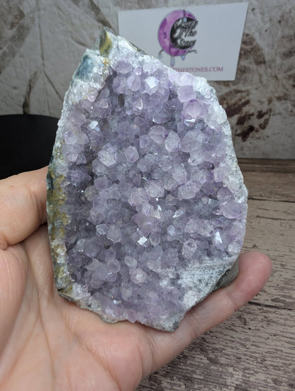Amethyst cut base cluster