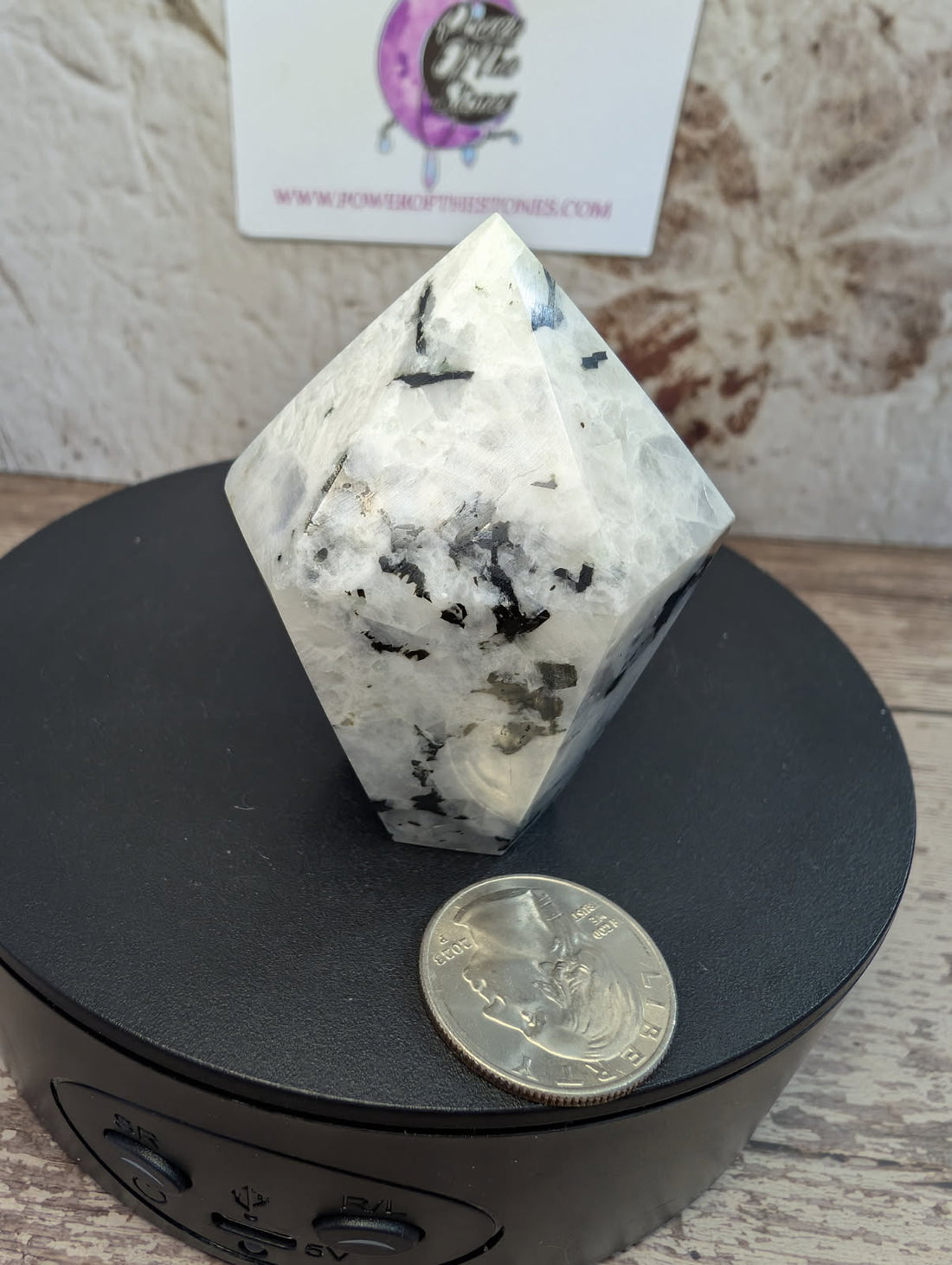 Rainbow Moonstone cupcake/point