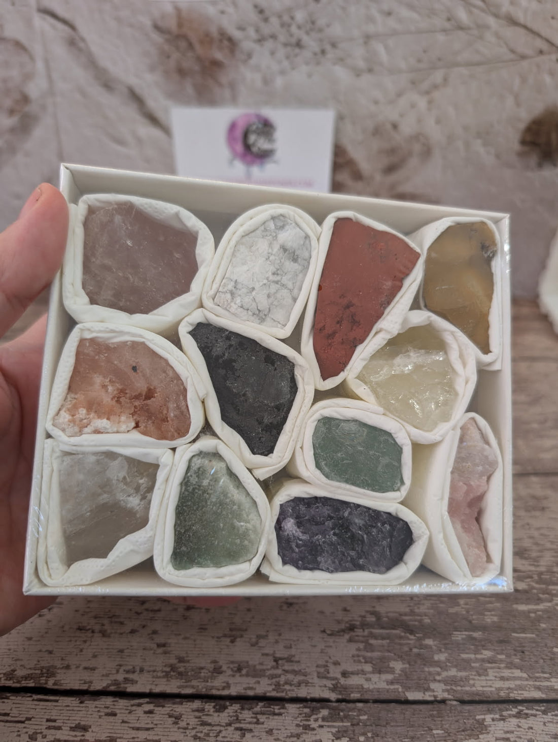 Mineral crystal raw box set