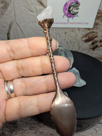 Tea ball and mini metal spoon