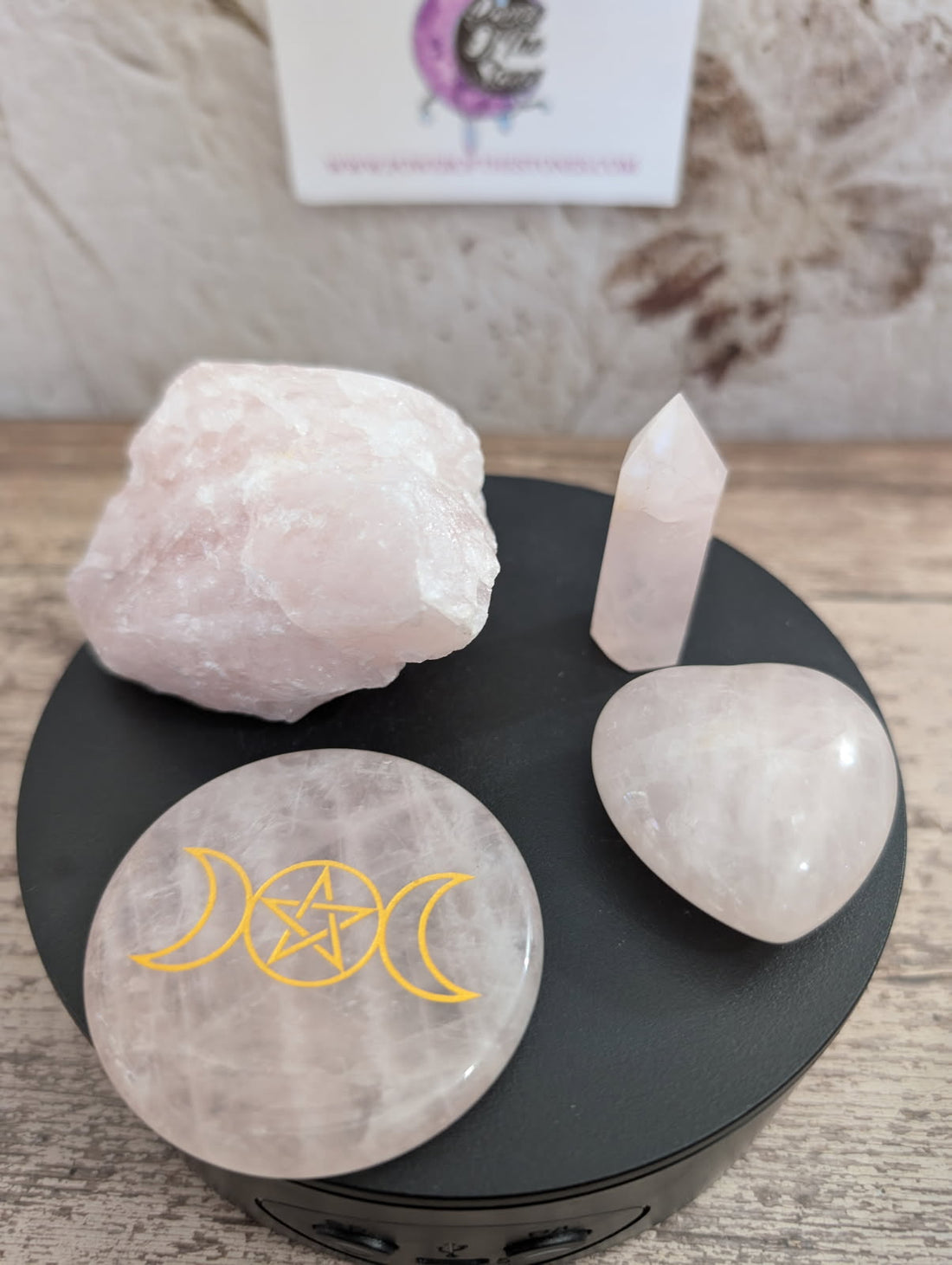 Rose Quartz crystal bundle