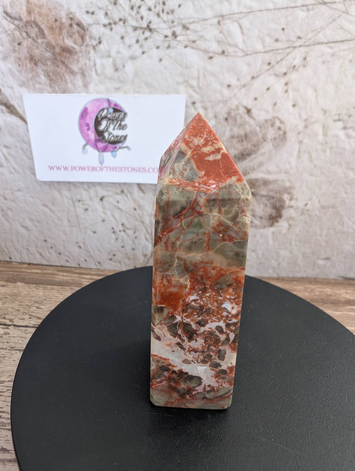 Money Agate Obelisk Indonesia Bloodstone