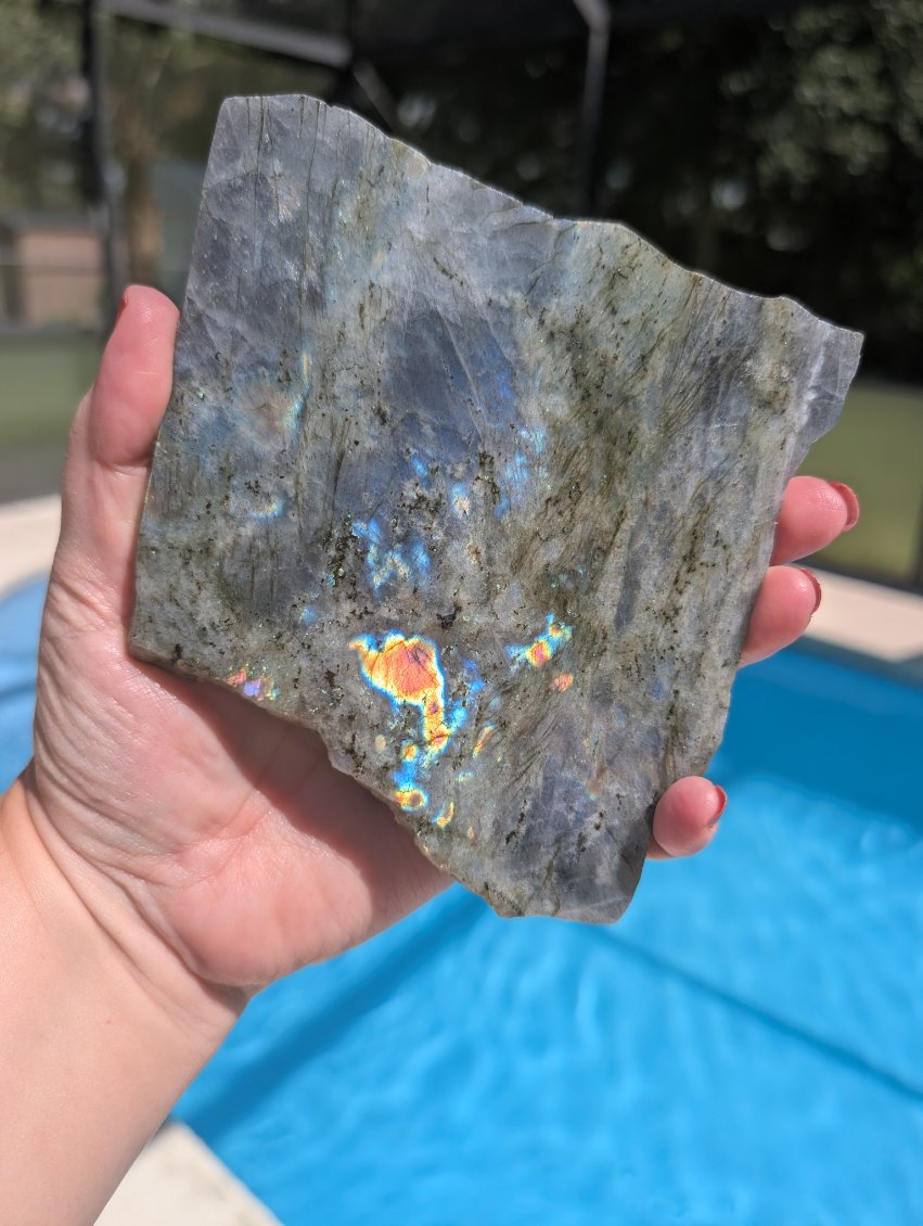 Labradorite thin slab