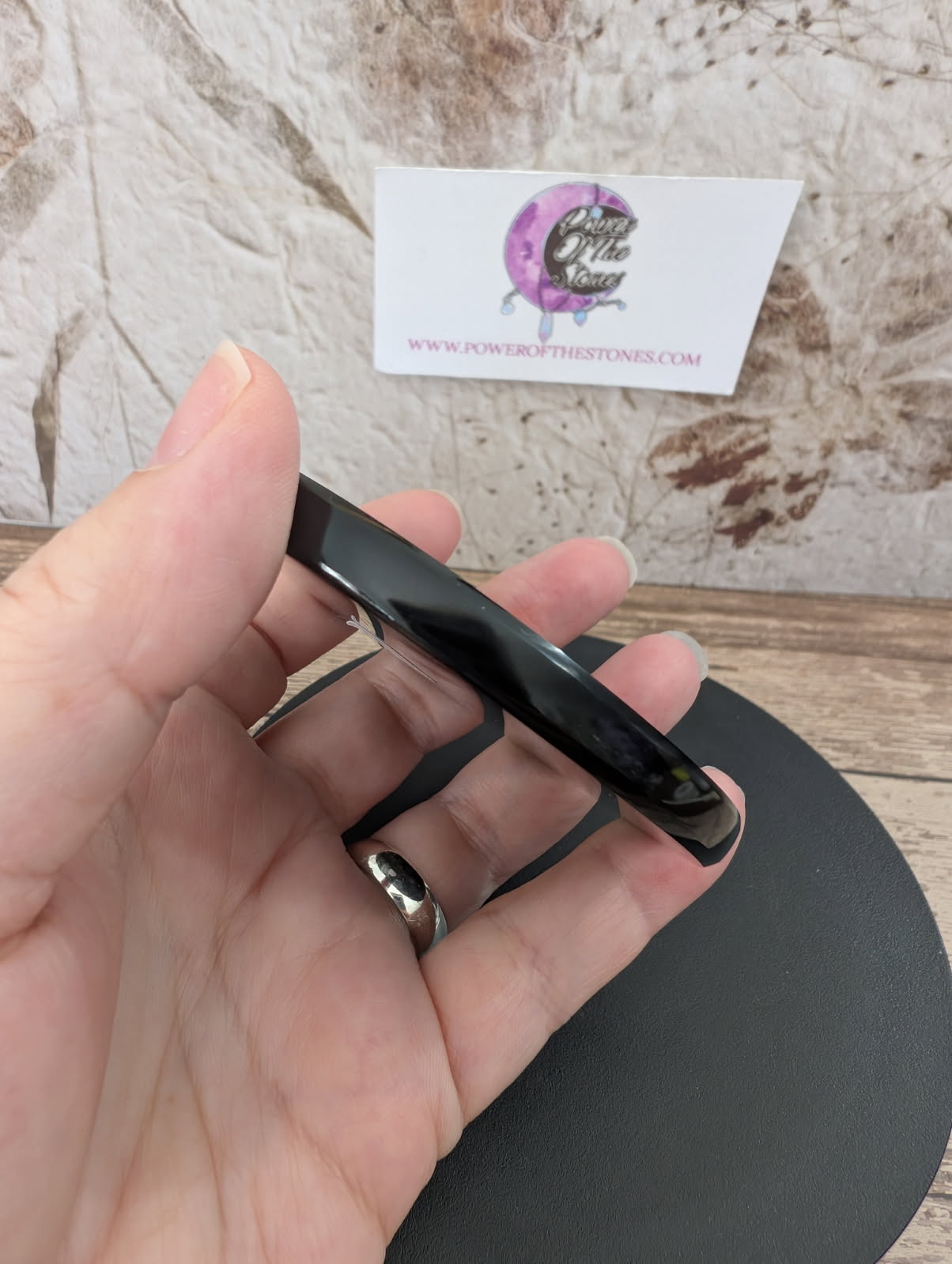 Black Obsidian Scrying mirror