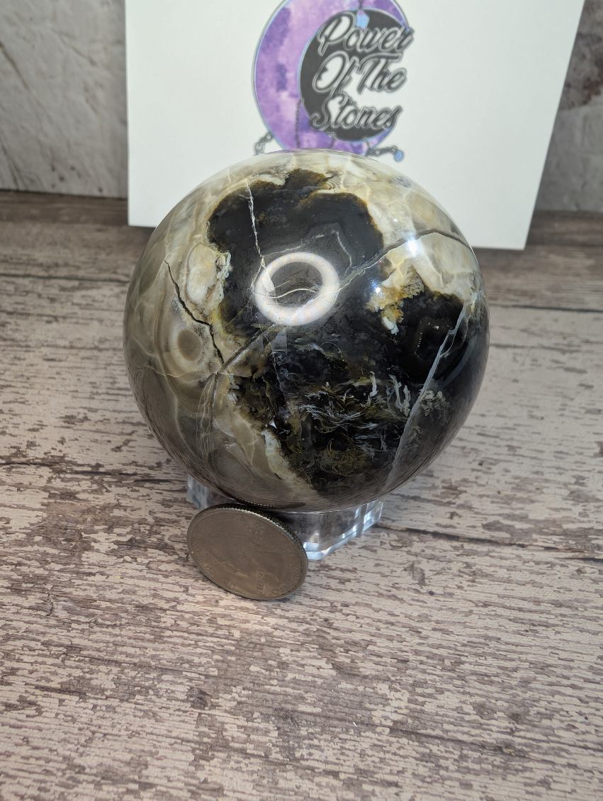 Volcano Agate sphere