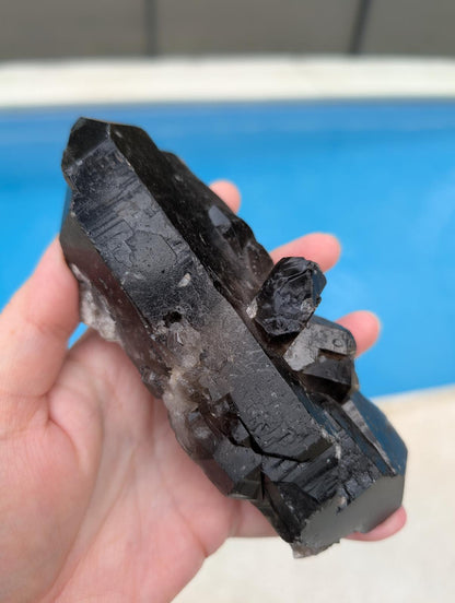 Heat Treated Smoky Quartz multi point raw specimen